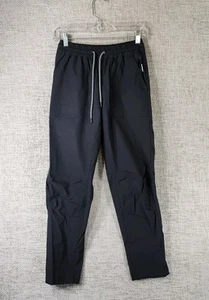 Bearded Goat Ripstop Nylon Water Resistant Pants Mens XS Black Pullon 25x26 EUC - Picture 1 of 12