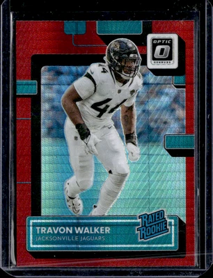 2022  Donruss Optic - Rated Rookie Travon Walker #225 Red Hyper Prizm (RC) - Image 1 of 2