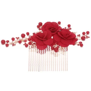 Perlen Kopfschmuck Einsatz Kamm Haarschmuck für Damen Braut Braut - Bild 1 von 12