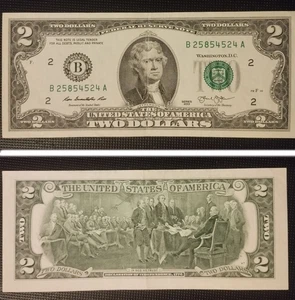 2$ Bill – 2013 Series – Part 7 of 10 – Collector’s Item – From EU - Picture 1 of 1