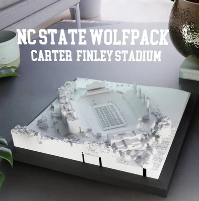 8”x 8” Fútbol NCAA NC STATE WOLFPACK CARTER FINLEY STADIUM Foto 1 de 2