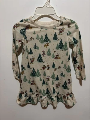 Mickey And Friends Girls Holiday Night Gown Size 4 - Image 1 of 4