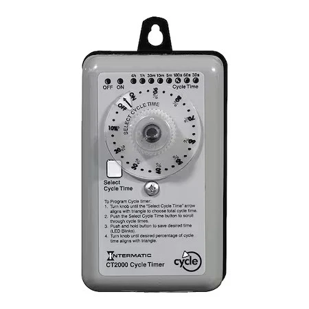 Intermatic Ct2000 Timer, Percent Cycle, Nema3r, 20A, 3Hrs52min - Image 1 of 1
