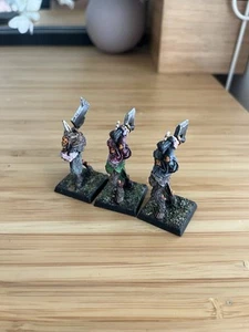 Warhammer Chaos Pestigor X3 Dipinto Il Vecchio Mondo Bestia Brayherd Metallo - Foto 1 di 3