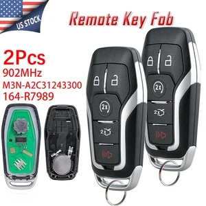 2 Remote Control Smart Car Key Fob For Ford Edge Explorer Mustang 2015 2016 2017 - Picture 1 of 8
