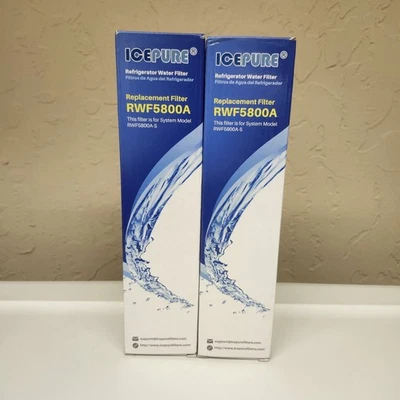 Ice Pure Refrigerator Water Replacement Filter RWF5800A Sealed 2 Pack - Image 1 of 4