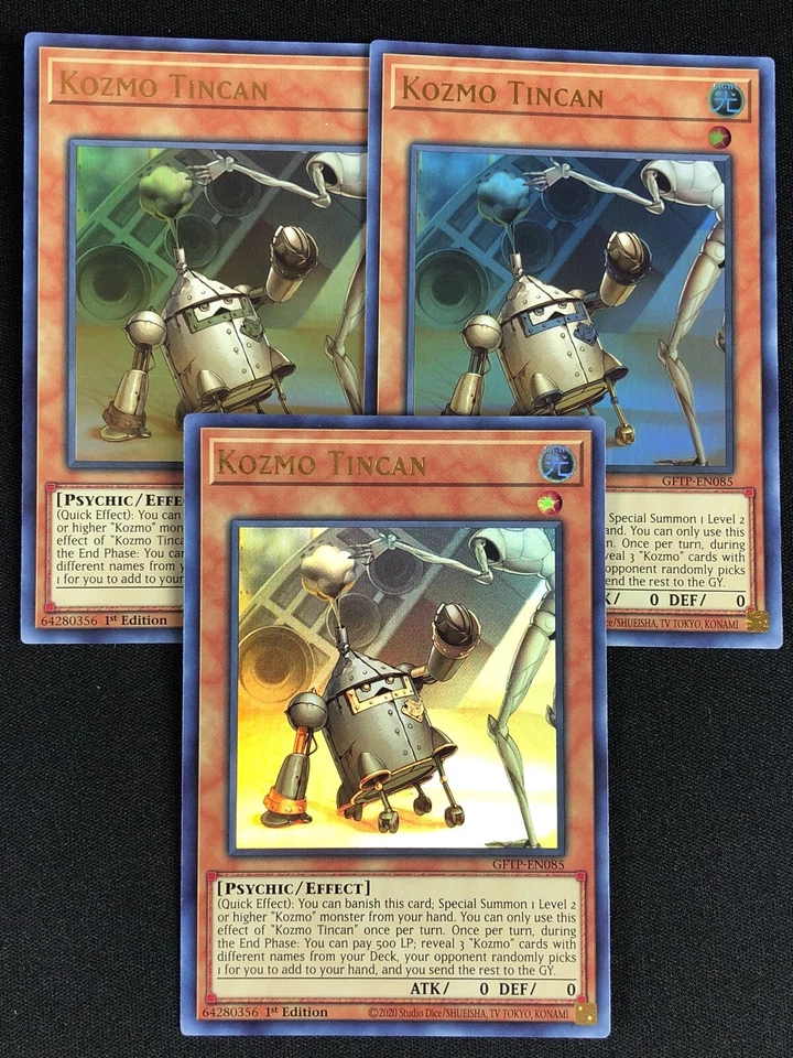 YUGIOH KOZMO TINCAN GFTP-EN085 1ST ULTRA X3 - Image 1 of 1