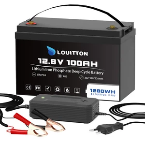 12V 100Ah LiFePO4 Akku Lithium batterie Solar BMS 15000+Zyklus RV Boot Wohnmobil - Bild 1 von 14
