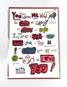 Papyrus Valentines Day Greeting Card Love Sweethearts - Picture 1 of 2