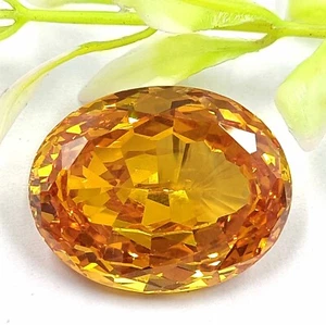 Zafiro Padparadscha naranja 40-50 quilates corindón natural ovalado EGL piedra preciosa JNG - Imagen 1 de 12