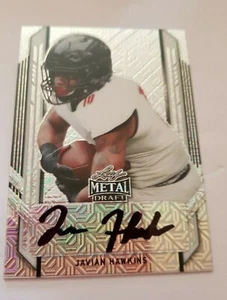 2021 Leaf Metal ' Javian Hawkins - Falcons ' - Silver Mojo - Auto - 27/30 - Bild 1 von 7