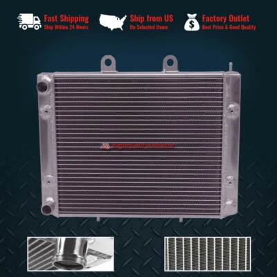 OEM:1240521 All Aluminum Radiator For 2005-2014 Polaris Sportsman 800 ATV 2Rows Foto 1 de 4