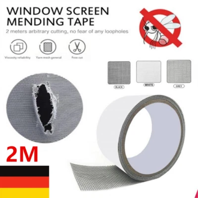YANQUEENS Reparatur Klebeband Für Insektenschutz Netz Fliegengitter Fliegennetz 5x200cm DE
