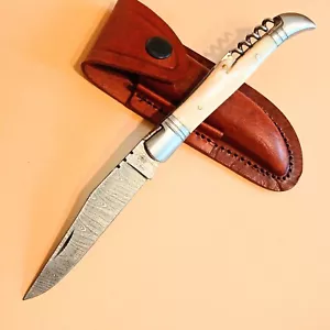 Taschenmesser Laguiole Damastmesser Damaszener Klappmesser scharf handmade (SFL1 - Bild 1 von 16