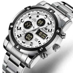 OLEVS  Design Men's Gents Watch Chronograph Analogue & Digital Quartz Wristwatch - Picture 1 of 1