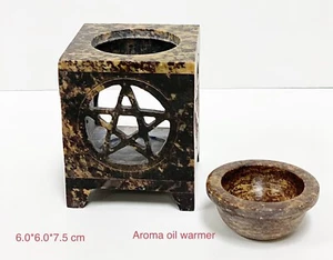Stone Carving Handcarved Soapstone Aroma Oil Warmer - Picture 1 of 2