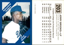 Jerry Brooks 1989 Cal League #203 Card *AutographDen*