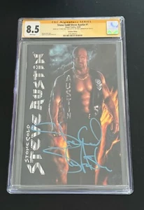 STONE COLD STEVE AUSTIN WWE FIRMADO CAOS! Cómic #1 CGC SS 8,5 - Imagen 1 de 4