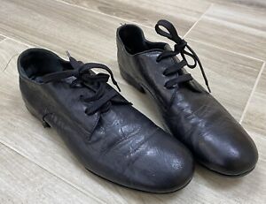 RUNDHOLZ black distressed animal leather platform shoes 39 Lace Dip Avant-garde
