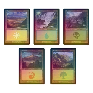 [MTG] Commander Masters Basic Lands (Foil) (Retro Frame) (437 - 451) (CMM) NM - Picture 1 of 18