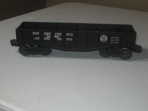 Gondola nera vintage del dopoguerra Lionel 347000 Pennsylvania RR PRR calibro O #2452 - Foto 1 di 6