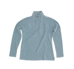 Eddie Bauer Damen 1/4 Zip Mock Neck Fleecepullover - Sea Blue - Größe XS - Bild 1 von 5
