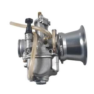 24mm Carburetor Carb for Keihin KOSO OKO PWK 24 50mm Wind Cup Horn Cup Kit - Foto 1 di 4