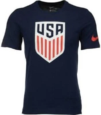BRAND NEW Nike Usa Men's National Team Crest T-Shirt - Blue (Small) - Image 1 of 4