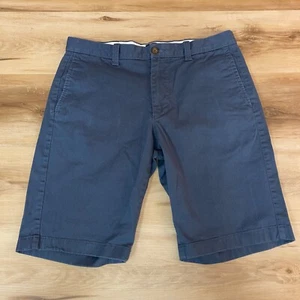 J Crew Shorts Mens 32 Flat Front Blue Stretch Chino 11” - Picture 1 of 6