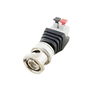 BNC Male Push-in Type Spring Screwless Terminal Quick Connector For CCTV Camera - Picture 1 of 6