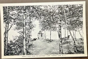 Yankee Lake  NY  View of the Dock from the Porch at Tri-Sum-Rest Camp SHIPS FREE - Picture 1 of 2