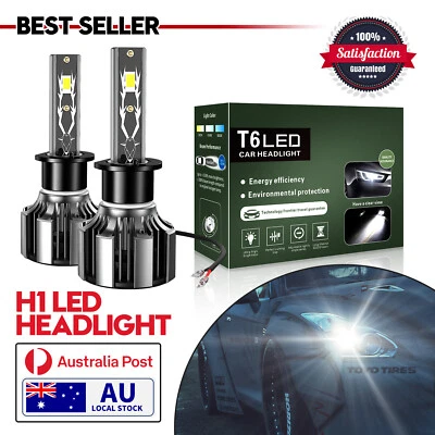 H1 LED Headlight Globes White Low Beam For Peugeot 307 06-09 407 04-10 605 94-96 - image 1 of 4