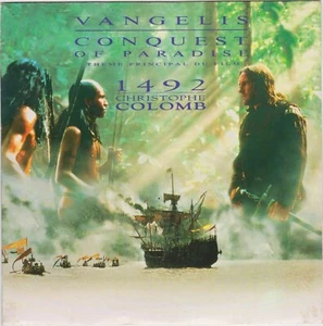 BOF CONQUEST OF PARADISE 1492 CHRISTOPHE COLOMB VANGELIS FRENCH 45 SINGLE OST - Imagen 1 de 1