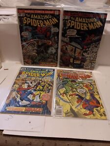 The Amazing Spider-Man #132, 137, 156, 157! Mid-High Grade 1974 Marvel