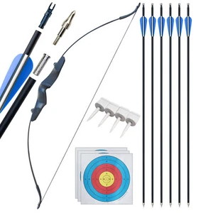 52'' Archery Bow and Arrow 40Lbs Recurve Bow for Adults Beginners Right Hand - Picture 1 of 6