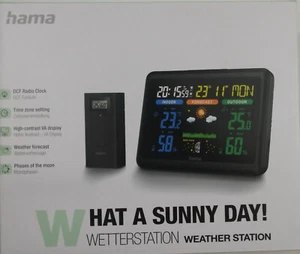 digitale Funk- Wetterstation mit farbigem Display von HAMA, neu & OVP - Bild 1 von 2