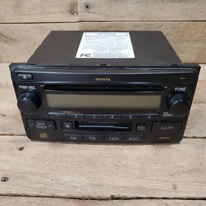 Stereo / Radio. 04-07 Toyota Highlander, 04-05 Echo. 86120-52241 (16842 On Face) - Picture 1 of 5