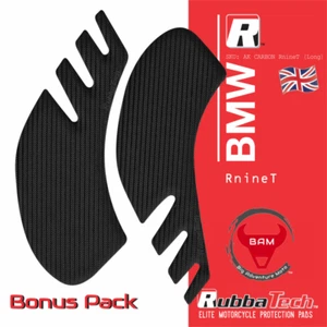 RubbaTech BMW RnineT long rubber knee pad set (bonus bundle) - Picture 1 of 8