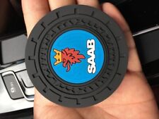 For Saab Car Cup Holder Insert Coaster Non-slip Pad Mat Accessories 2pcs 7CM