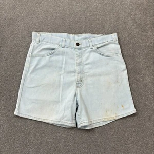 Levis Denim Shorts Adult Waist 34 Blue Jorts USA Made Dad Y2K Relaxed Wash Mens* - Picture 1 of 10