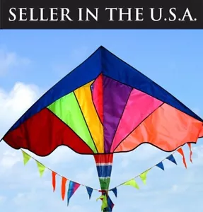 80" Drachen Regenbogen bunte Farbe Flyer Free Line K11 - Bild 1 von 1