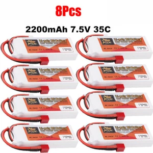 2200mAh 7.4V 35C 2S LiPo Battery T Plug for RC Car Airplane Helicopter DIY Parts - Picture 1 of 33