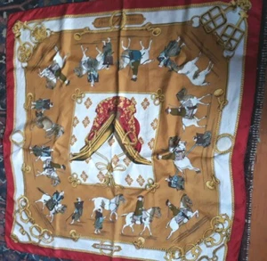 Hermes Scarf Equition Japonaise Japanese horse riding 1969 - Picture 1 of 8
