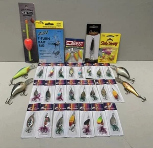 Large lot of New And Used Fishing Tackle Castaic Spoon Spinners And More - Picture 1 of 15