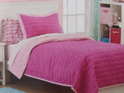 Juego de 2 edredones y farsa Circo Pretty Pink Goodnight doble nuevo en paquete Foto 1 de 4