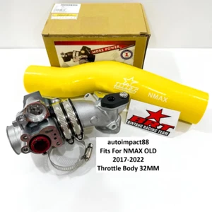 Fits Yamaha NMAX Old 2017-2022 Throttle Body TB 32mm with Rubber Banana Racing - Picture 1 of 6
