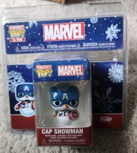 Funko Pocket POP! Marvel CAP SNOWMAN Mini Vinyl Figur (Target Exclusive) - Bild 1 von 2