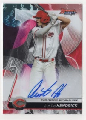 2020 Bowman's Best of 2020 Autograph Austin Hendrick Cincinnati Reds #B20-AH - Image 1 of 2