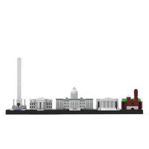 MOC City Skyline Washington DC Model Building Blocks 278 PCS Toys Brick Kid Gift - Picture 1 of 5