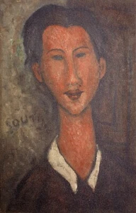 Amedeo Modigliani, Retrato de Soutine 1917, Litografía - Imagen 1 de 2